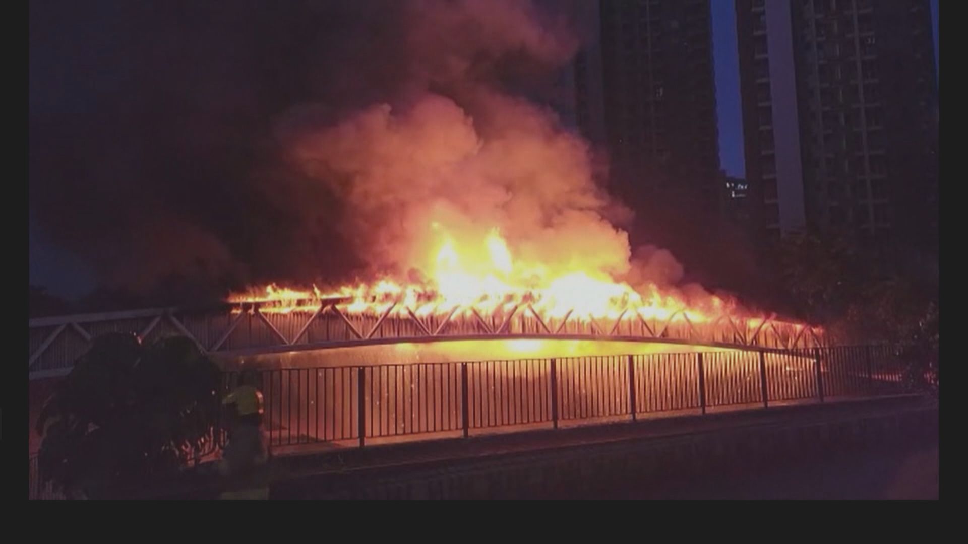 元朗近朗屏站一條輸電管道發生火警　元朗區及天水圍區大範圍停電