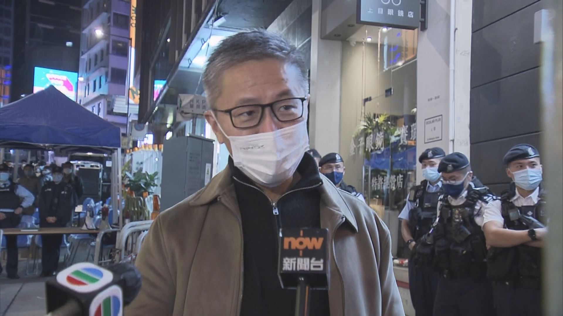 蕭澤頤除夕夜巡蘭桂坊　表示滿意安排