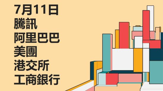 7月11日 #騰訊 #阿里巴巴 #美團 #港交所 #工商銀行