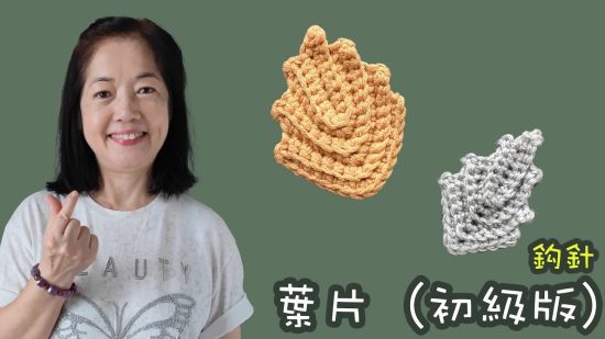 葉片 初級版 鈎針 （廣東話）