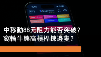 10月13日 中移動能否突破88元阻力