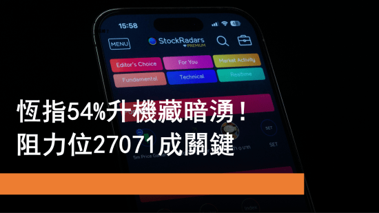 11月12日 恒指阻力位27071點成關鍵