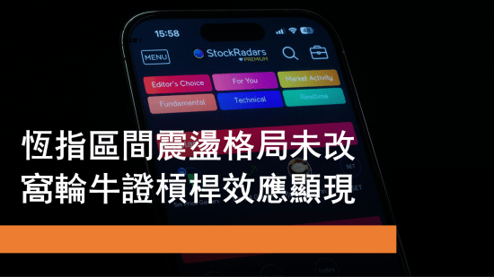 1月16日 恒指區間震盪格局未改