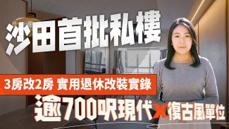 沙田第一城逾700呎設計單位 保留30年舊家俬唔老套