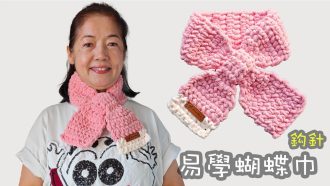 易學蝴蝶巾頸巾 鈎針 (廣東話）圍巾