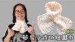 簡易必成功短圍巾 棒針（廣東話）頸巾 白色